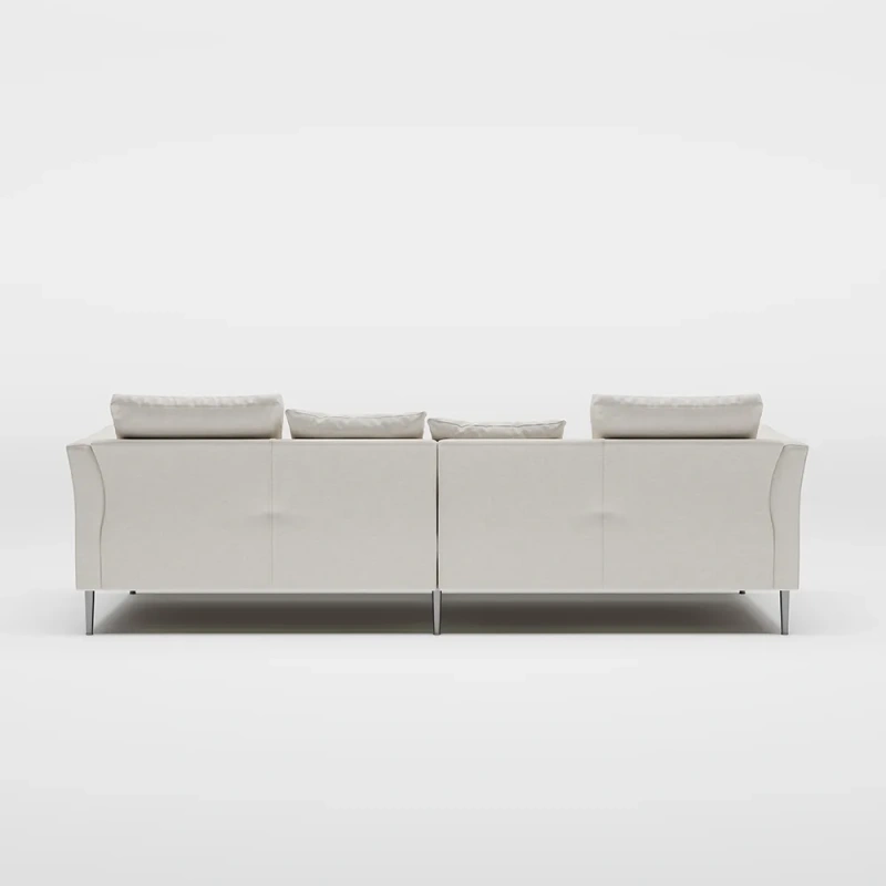 97.63" Modern Beige Sofa