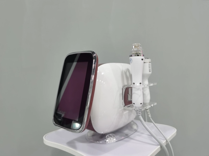 Portable 2in1 Gold RF Microneedle Machine Face Lift Skin Care Stretch Marks Scar Remover Beauty Salon and Home Use