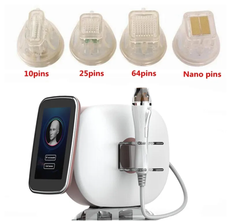 Portable 2in1 Gold RF Microneedle Machine Face Lift Skin Care Stretch Marks Scar Remover Beauty Salon and Home Use
