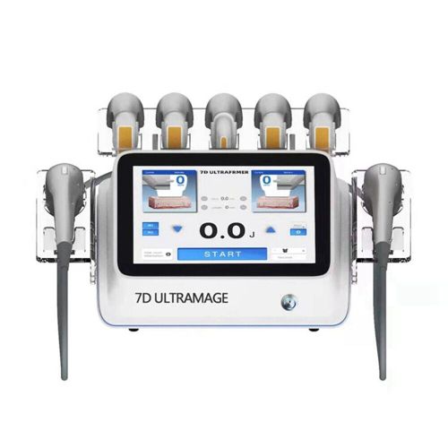 Portable Professional Multi-Functional Beauty Equipment Ultrasound 7D HIFU Machine Face Eyes Lifting Body Slimming Skin Tightening Wrinkle Removal