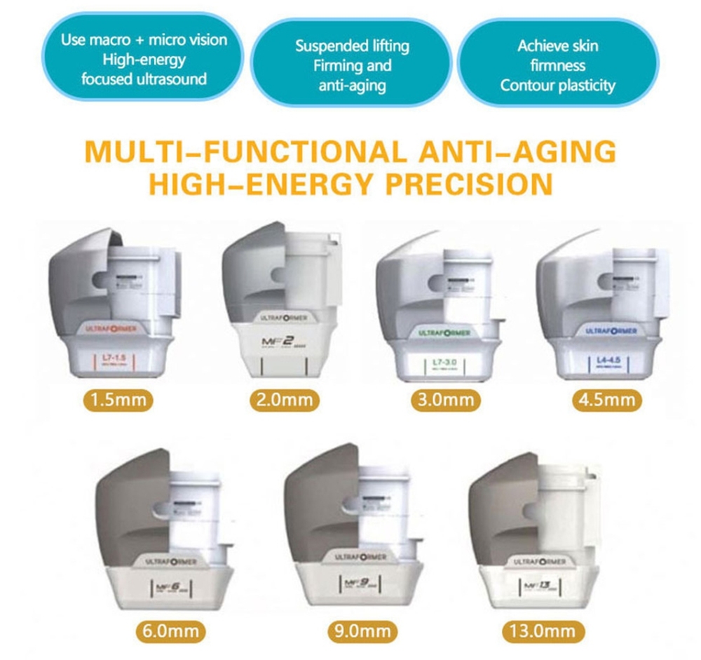 Portable Professional Multi-Functional Beauty Equipment Ultrasound 7D HIFU Machine Face Eyes Lifting Body Slimming Skin Tightening Wrinkle Removal