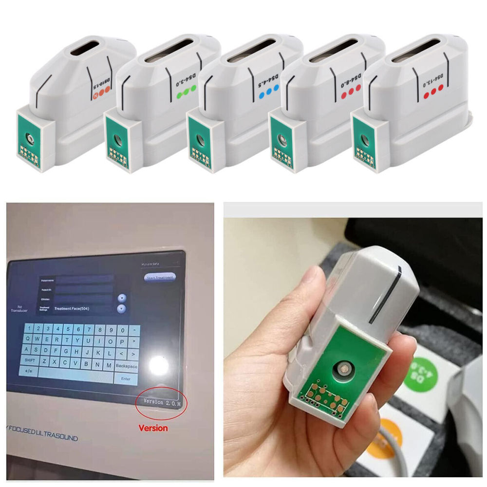 Replacement Cartridges 10000 Flash for High Intensity Focused Ultrasound HIFU Machine Face Skin Lifting Wrinkle Removal Anti Ageing