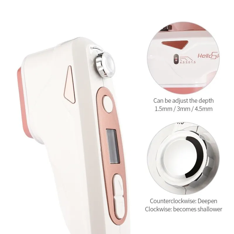 Ultrasound Hifu Machine Helloskin Mini Portable Face Lifting Tightening Skin Care Tools High Intensity Focused Home Beauty Devices