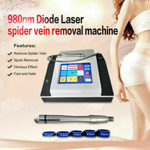 2in1 980nm Diode Laser Machine with Cold Hammer Facial Vascular Spider Vein Red Blood Vessels Removal