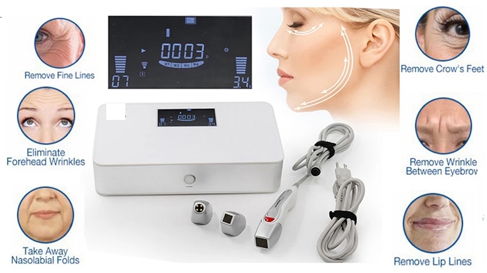 Intelligent Fractional RF Machine Radio Frequency Face Lift Skin Tightening Wrinkle Removal Dot Matrix Machine 3 Tips