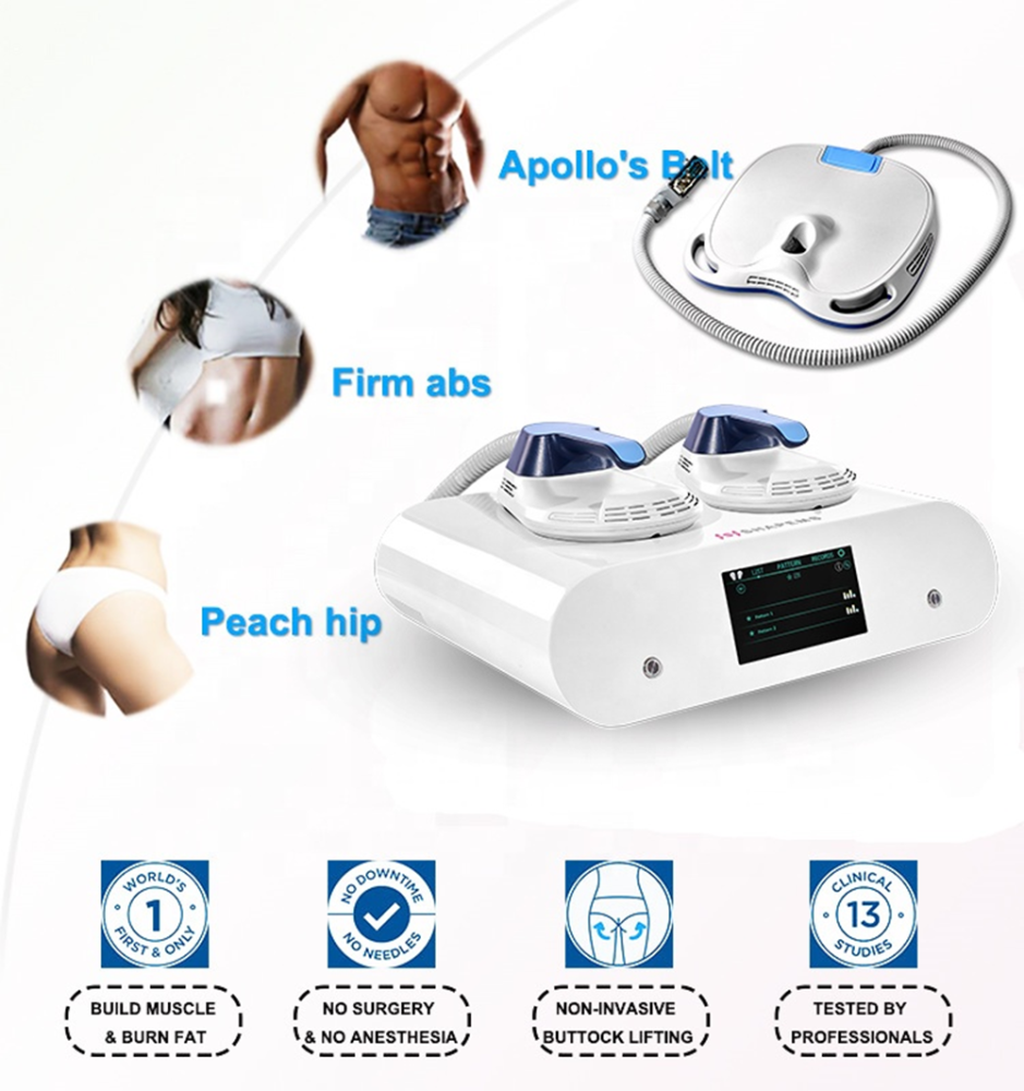 Professional EMS RF Sculpt EMslim Neo Muscle 2 Paddle Body Sculpting Machine Fat Burning