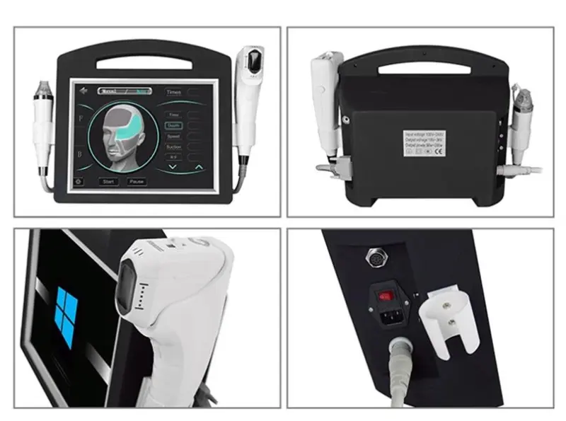Portable 4D Hifu Machine Microneedle RF Fractional Face Lifting Hifu Machine Skin Tightening Stretch Mark Removal