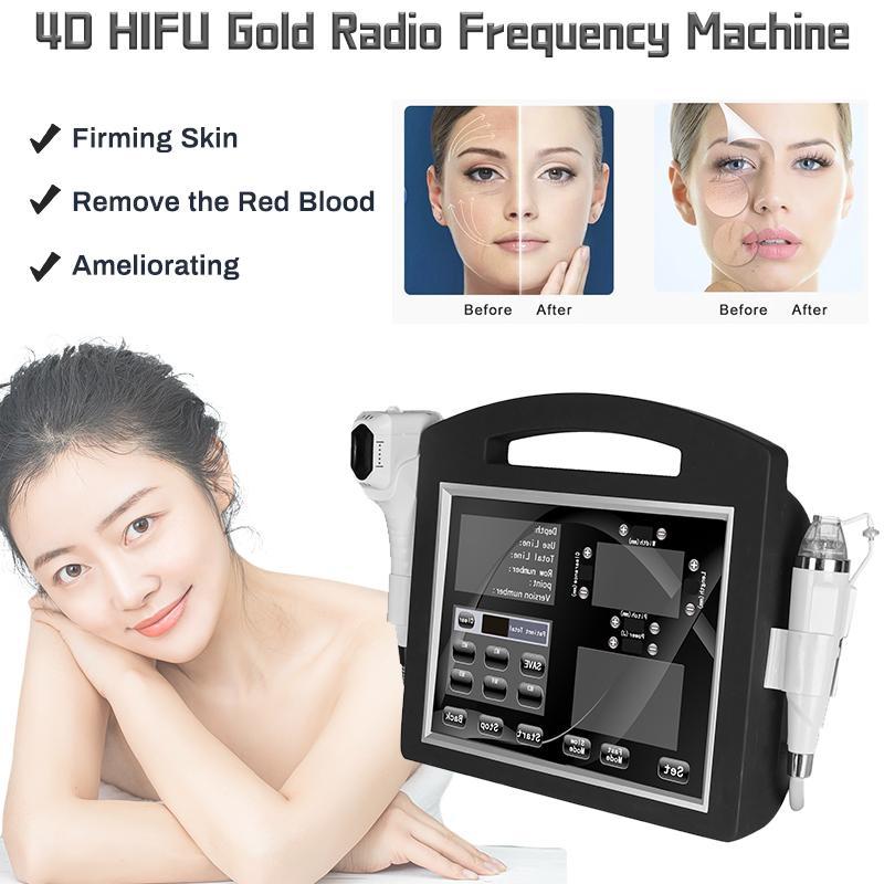 Portable 4D Hifu Machine Microneedle RF Fractional Face Lifting Hifu Machine Skin Tightening Stretch Mark Removal