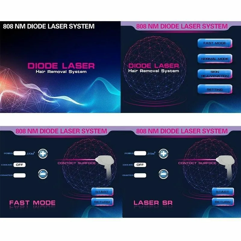 Portable 808nm Diode Laser Machine Professional Permanent Hair Removal Equipment