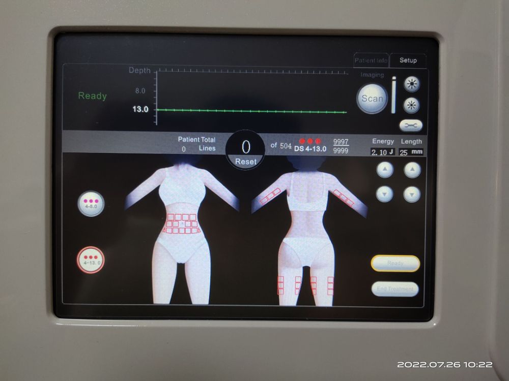 Only Machine Body Hifu Machine ( not include the handle and hifu cartridges )