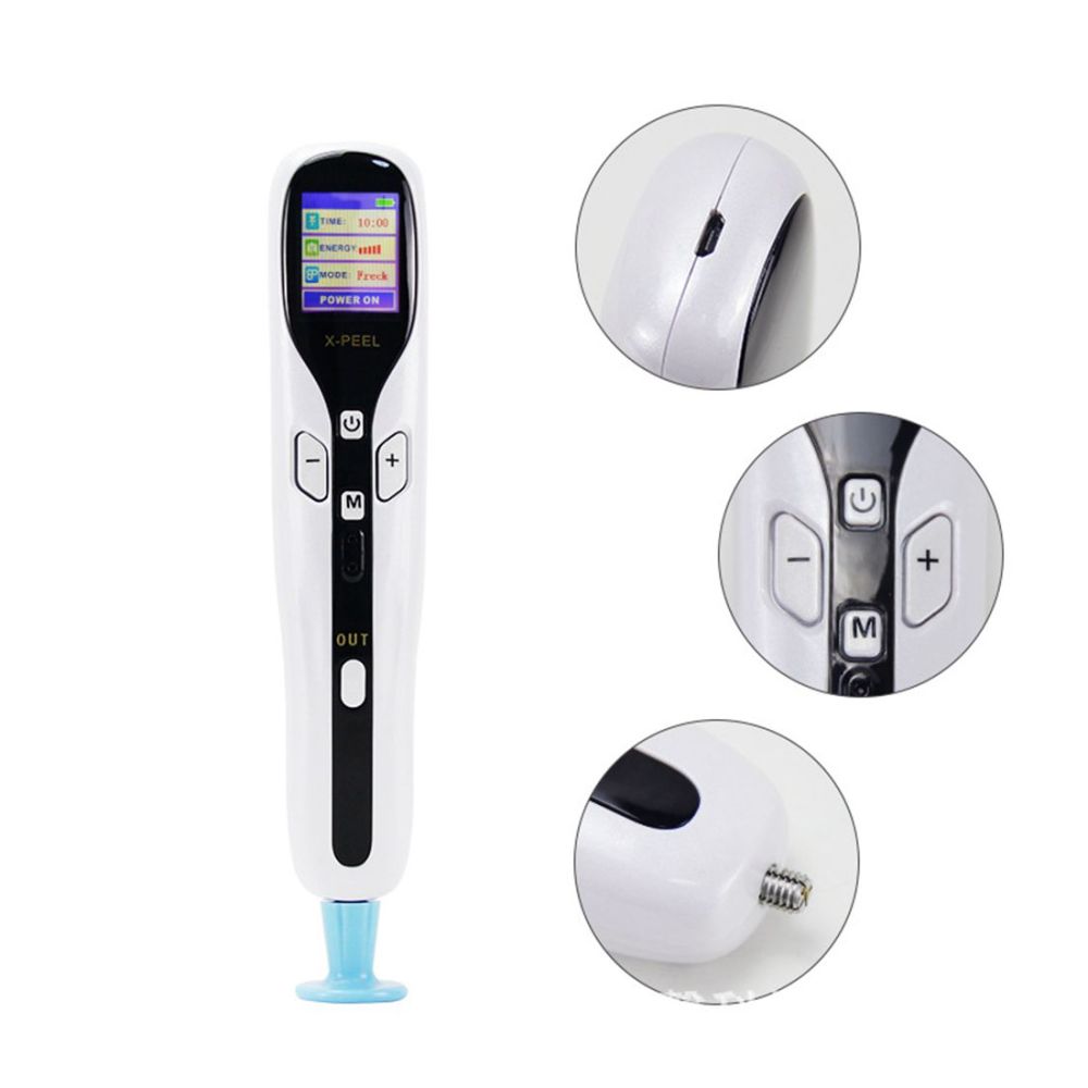Professional 2 in 1 Ozone Plasma Mole Removal Pen LCD eyelid lifting Freckle Dark Spot Wart Remover Machine Tattoo Remaval Tool