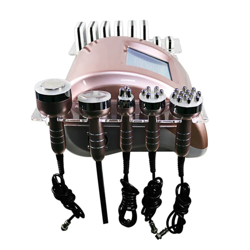 6 IN 1 40K Ultrasonic Cavitation Lipo Laser Liposuction Weight Loss Machines Radio Frequency Skin Tightening Vacumm Slimming Machine