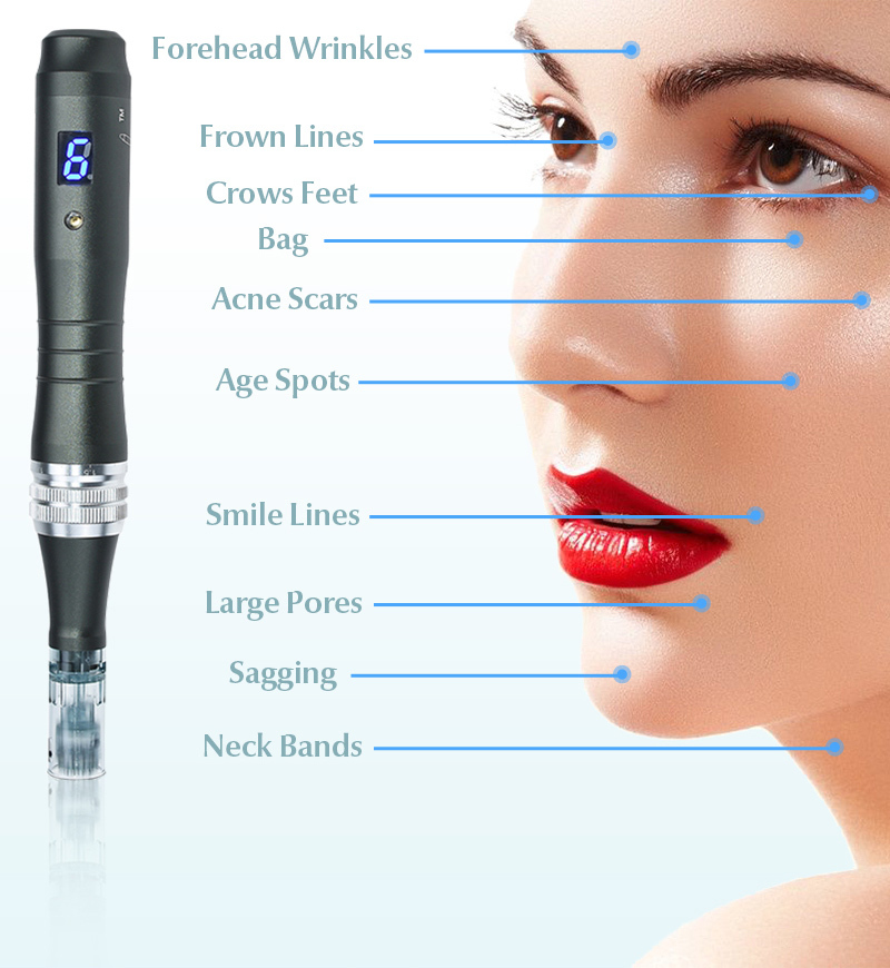 Micro Needling derma pen machine electric mesotherap derma pen Wireless Microneedle derma pen m8