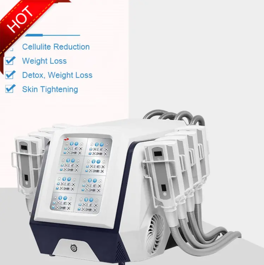 Portable Ice Sculpture Machine 8 Board cryo slimming machine Fat Reduction Cryotherapy Cellulite Removal Body Sculpting Machine