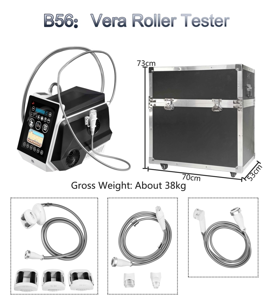 2023 New Product Mechanical Massage Instrument Bidirectional Electric Roller Nursing Head Device Vera Roller Tester