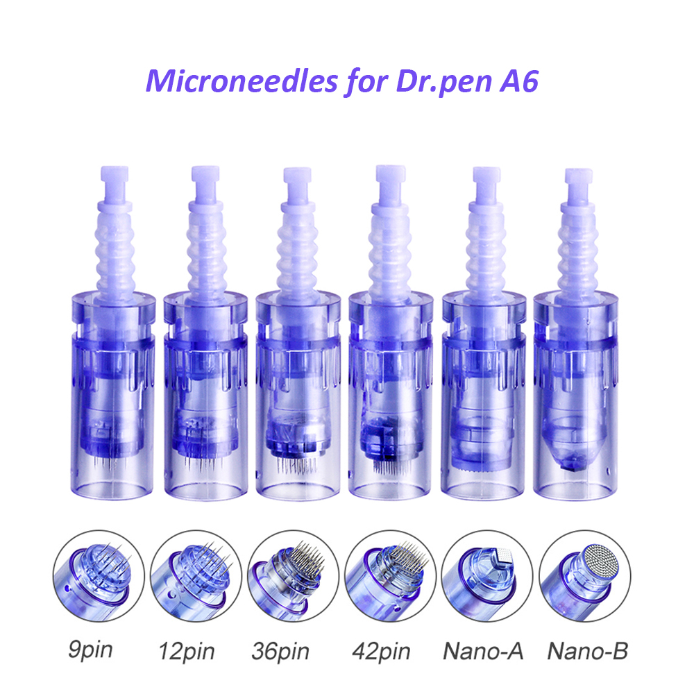 Price for 25pcs 12/36/42/nano Replacement Microneedle Cartridges Tips Head for Derma Pen Dr.pen A6 Skin Care Rejuvenation