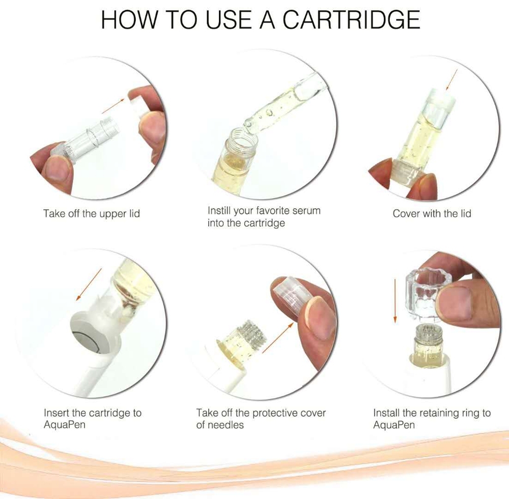 Portable Wireless Microneedle Dr.Pen Needles Hydra Pen H2 Micro Needle Cartridges Derma Rolling System Hydra Pen