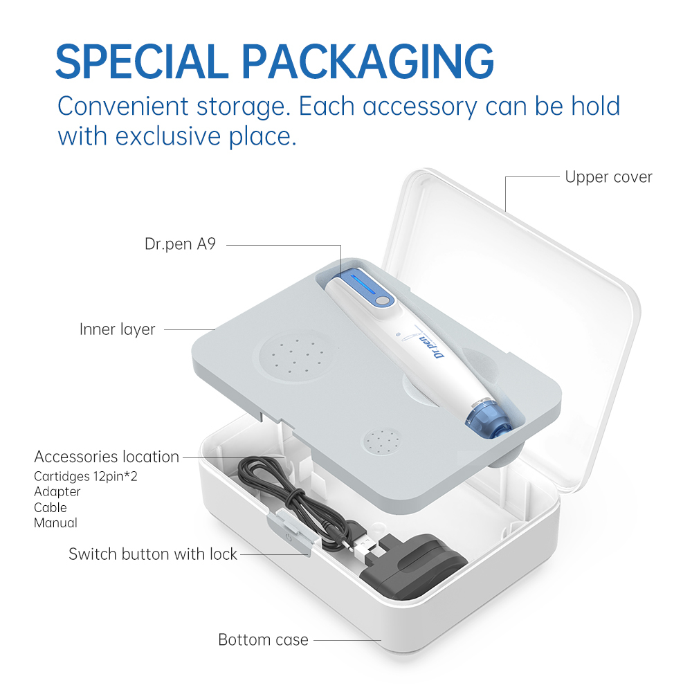 Wireless Derma Pen A9 Microneedling Machine Nano Microneedling Pen Microneedle Therapy System