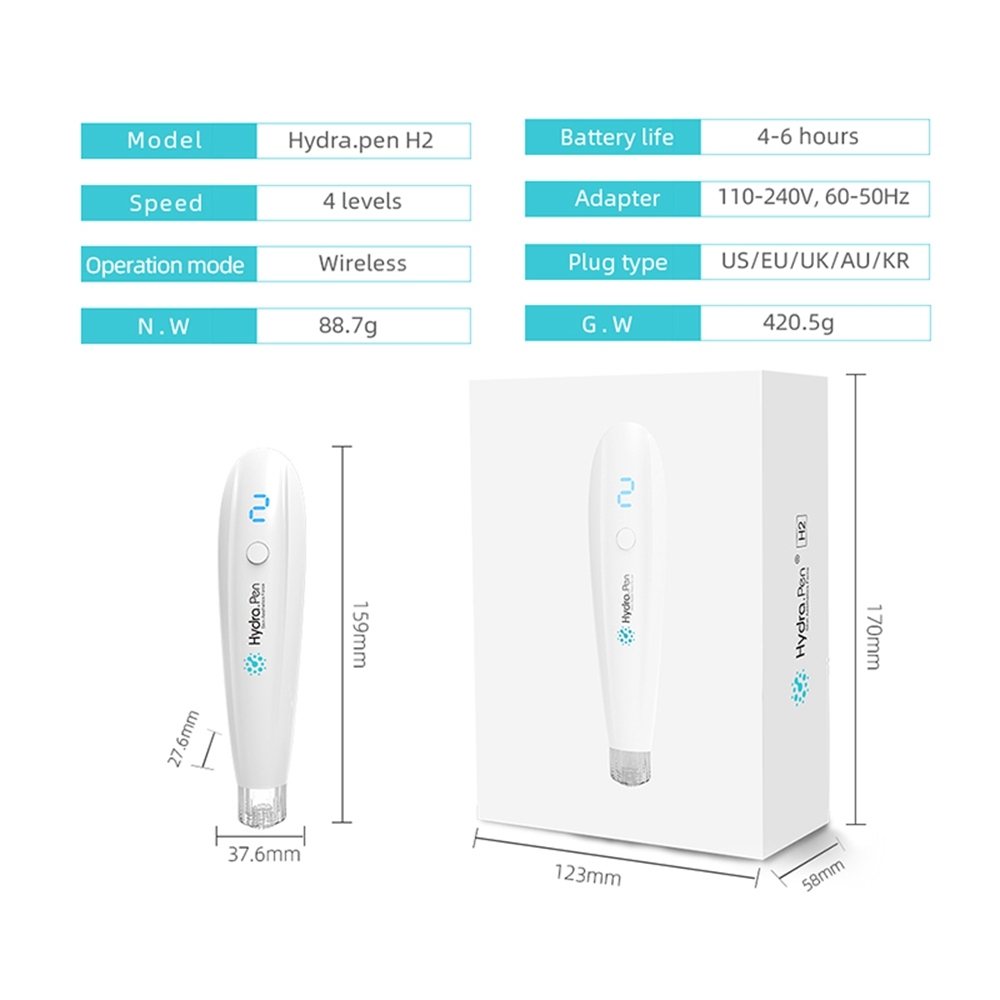 Portable Wireless Microneedle Dr.Pen Needles Hydra Pen H2 Micro Needle Cartridges Derma Rolling System Hydra Pen