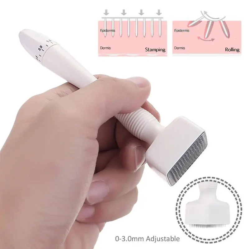DRS Derma Stamp Adjustable 0.25-3.0mm 140Pin Microneedle 140A Anti Hair Loss