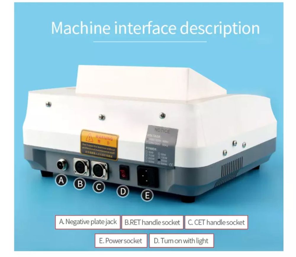 Indiba CET RET RF machine for body Slimming face lifting with visible results slimming machine radio frequency beauty equipment