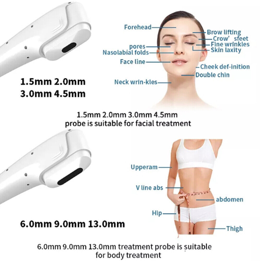 2IN1 7D Hifu and Microneedle Fractional RF Machine Anti Stretch Mark Fat Burn Skin Lifting Rejuvenation