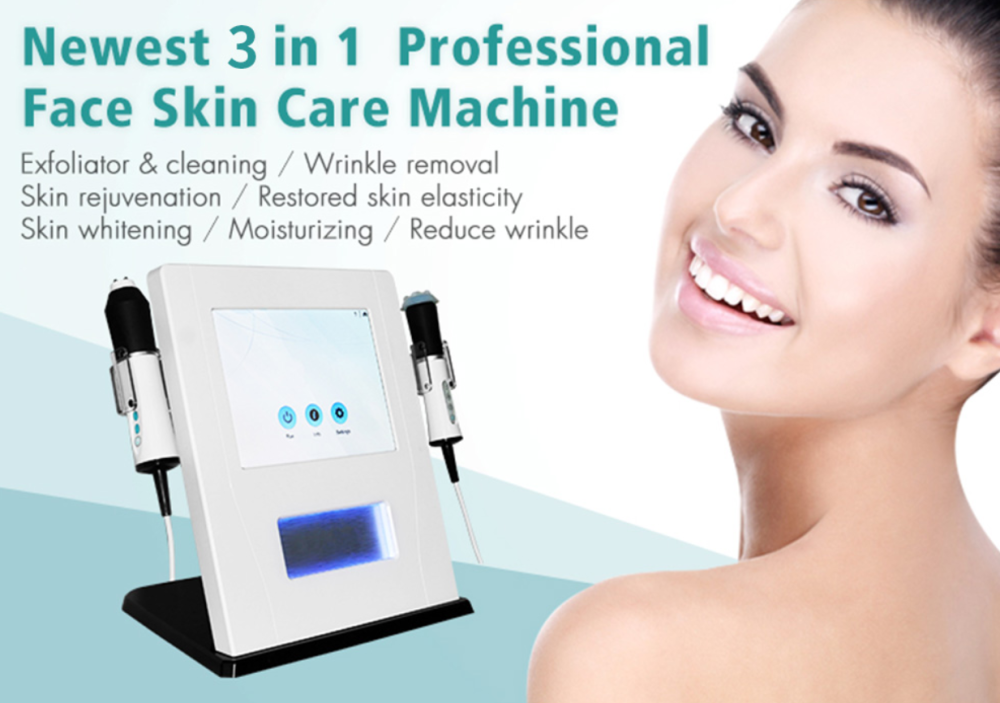 Portable 2/3 in 1 CO2 Bubble Hydrofacial Machine Skin Rejuvenation Facial Tightening Whiting Oxigenoterapia Beauty Device
