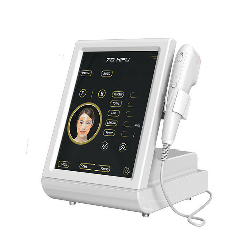 Ultrasonic 7D Hifu Machine with 7pcs Cartridges Face Skin Tightening Body Slimming Wrinkle Removal Skin Care Rejuvenation