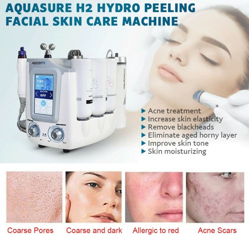 3in1 Aquasure H2 Hydro Dermabrasion Hydra Facial Machine BIO Lifting Massage Water Peeling Face Care Deep Cleansing Anti Aging Device