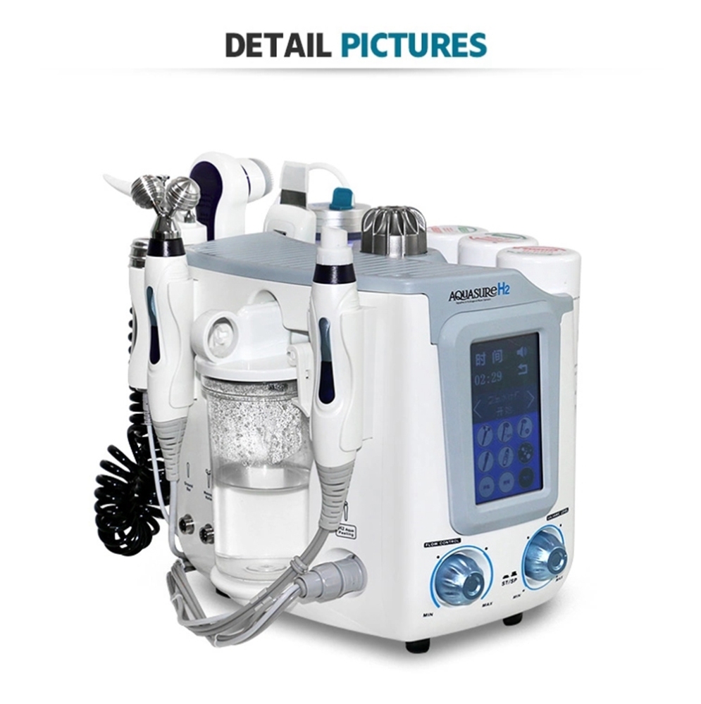 6 in 1 Aquasure H2 O2 Water Dermabrasion Hydra Facial Machine BIO Lifting Massage Aqua Peeling Face Care Deep Clean Anti Aging