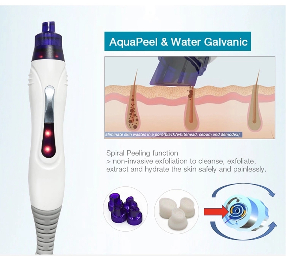 6 in 1 Aquasure H2 O2 Water Dermabrasion Hydra Facial Machine BIO Lifting Massage Aqua Peeling Face Care Deep Clean Anti Aging