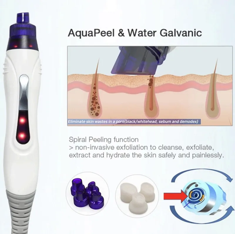 3in1 Aquasure H2 Hydro Dermabrasion Hydra Facial Machine BIO Lifting Massage Water Peeling Face Care Deep Cleansing Anti Aging Device