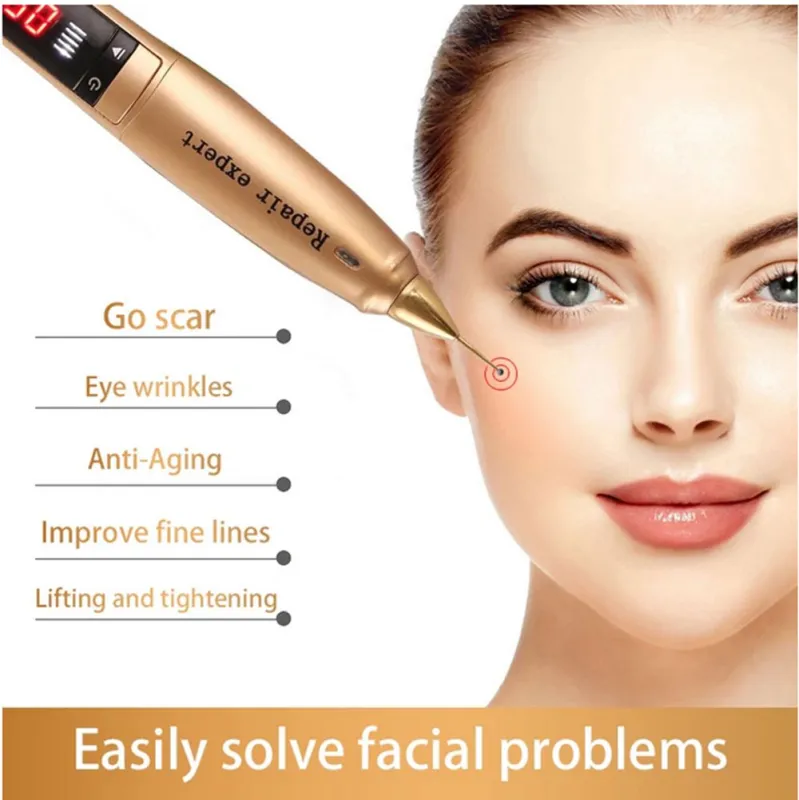 Portable Cold Plasma Ozone Jet Pen Skin Care Acne Treatment Removal Beauty Machine