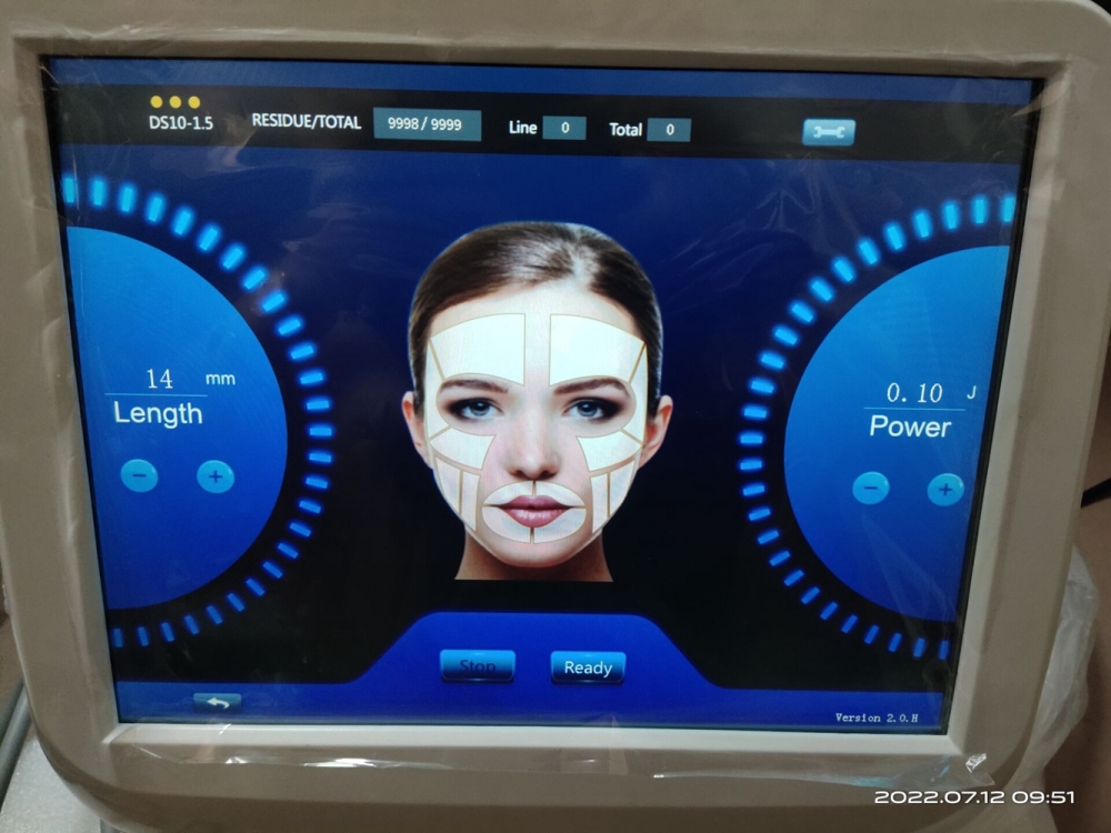 Professional 2in1 Ultrasonic Hifu Machine SMAS Face Skin Lifting Vaginal Tightening Rejuvenation Body Slimming Each Cartridge 10000 Shots