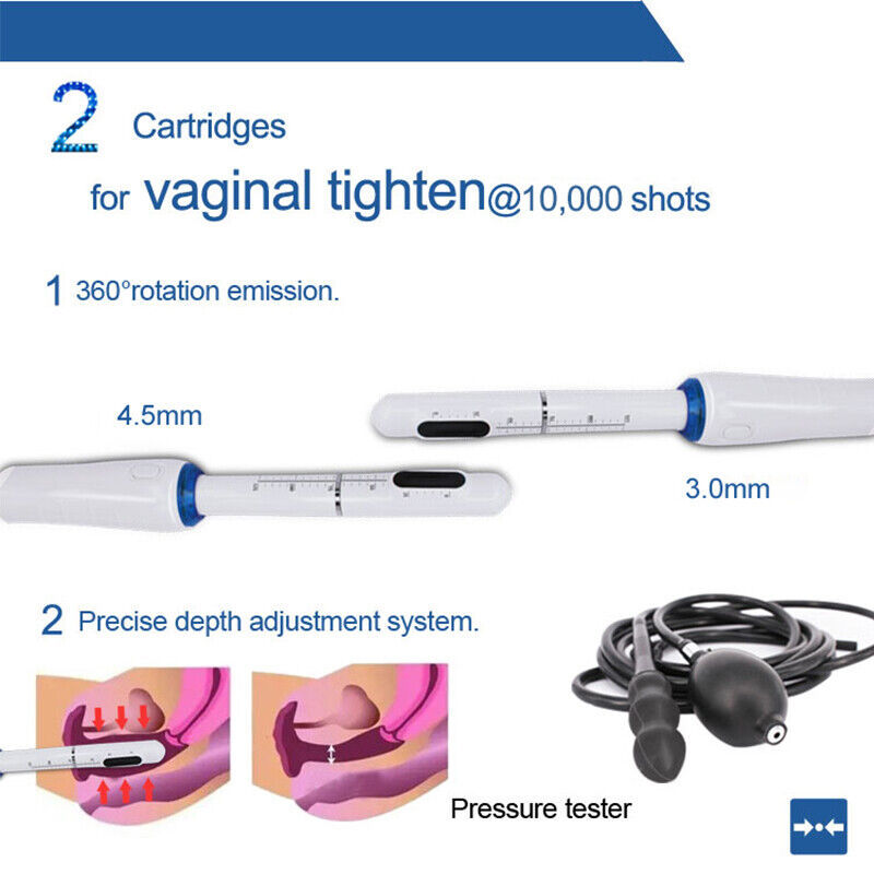 Professional 2in1 Ultrasonic Hifu Machine SMAS Face Skin Lifting Vaginal Tightening Rejuvenation Body Slimming Each Cartridge 10000 Shots