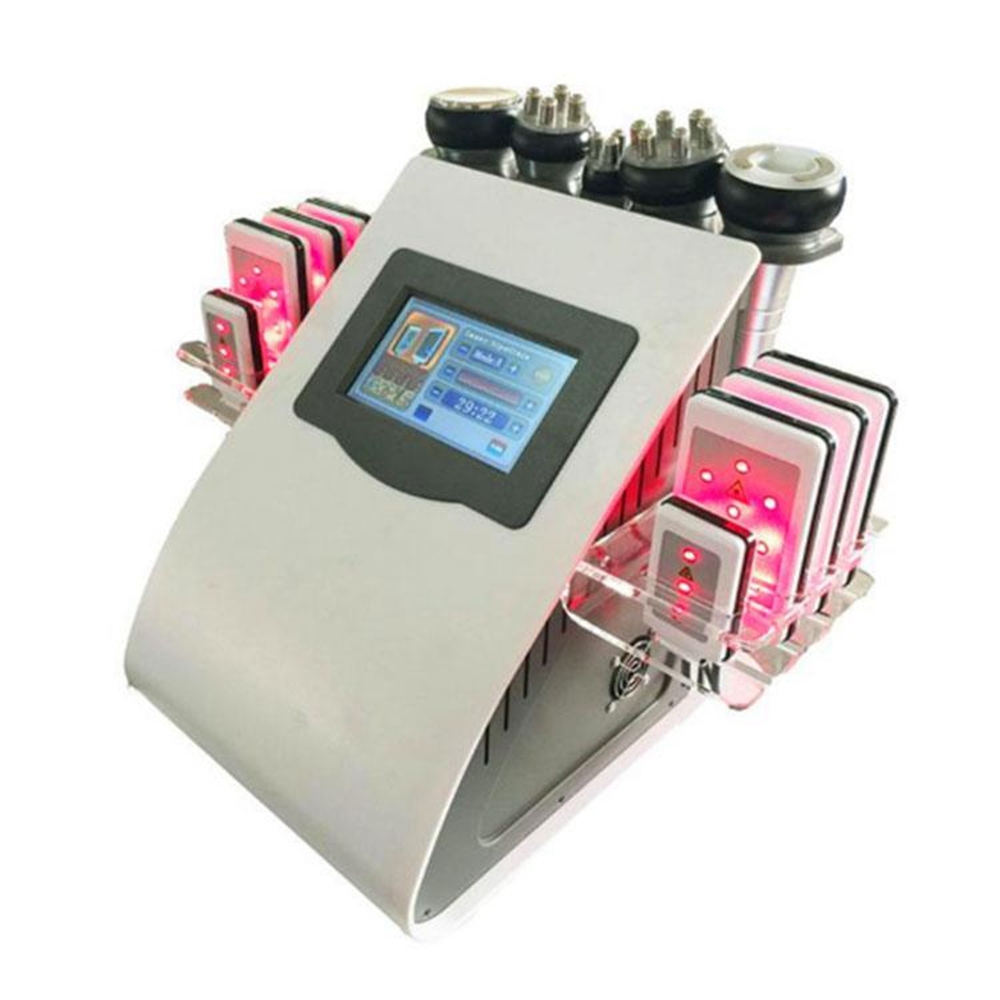 Hot Product 6 in 1 Vacuum Laser Radio Frequency Multi-polar  RF 40K Cavi Lipo Slimming Ultrasonic Liposuction Cavitation Machine For Spa