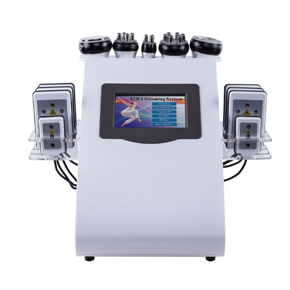 Hot Product 6 in 1 Vacuum Laser Radio Frequency Multi-polar  RF 40K Cavi Lipo Slimming Ultrasonic Liposuction Cavitation Machine For Spa