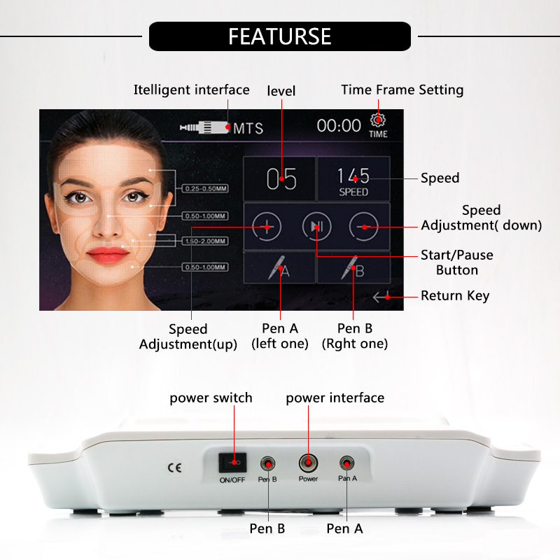 Permanent Makeup Digital Artmex V8 Touch Tattoo Machine Set Eye Brow Lip Rotary Pen MTS System