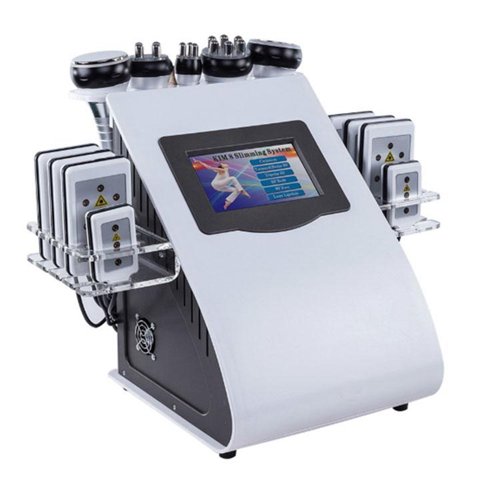 Hot Product 6 in 1 Vacuum Laser Radio Frequency Multi-polar  RF 40K Cavi Lipo Slimming Ultrasonic Liposuction Cavitation Machine For Spa