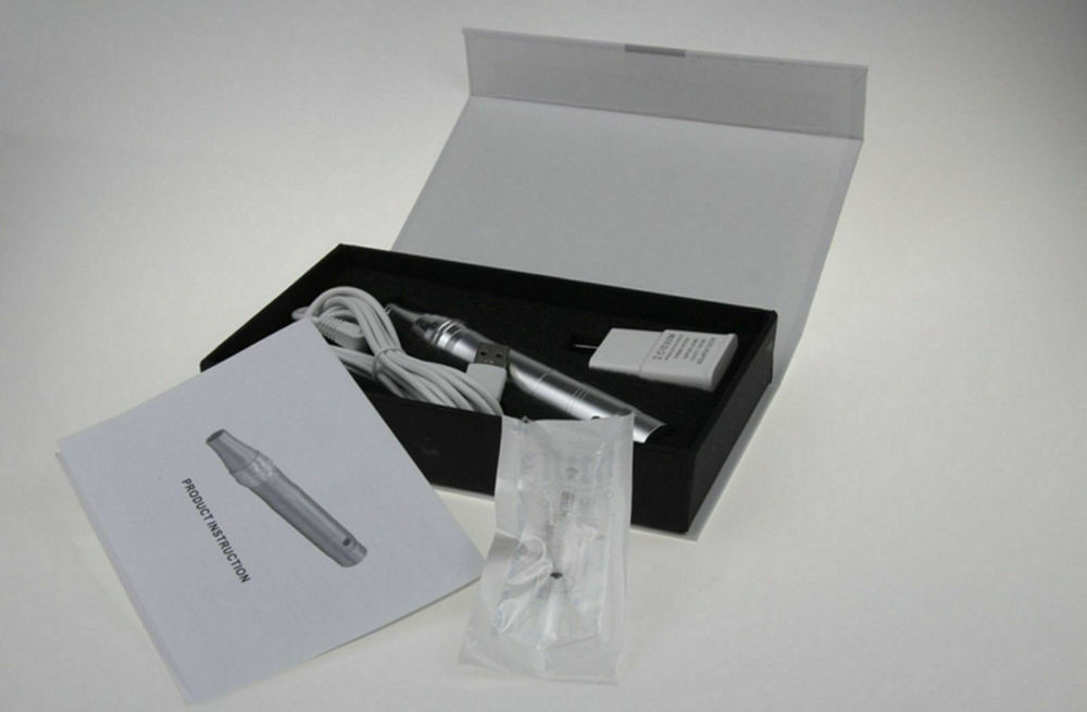 Rechargeable Electric Dr Pen Auto Microneedle System Set with Screw Cartridge Tips, or Replacement Needle Cartridges