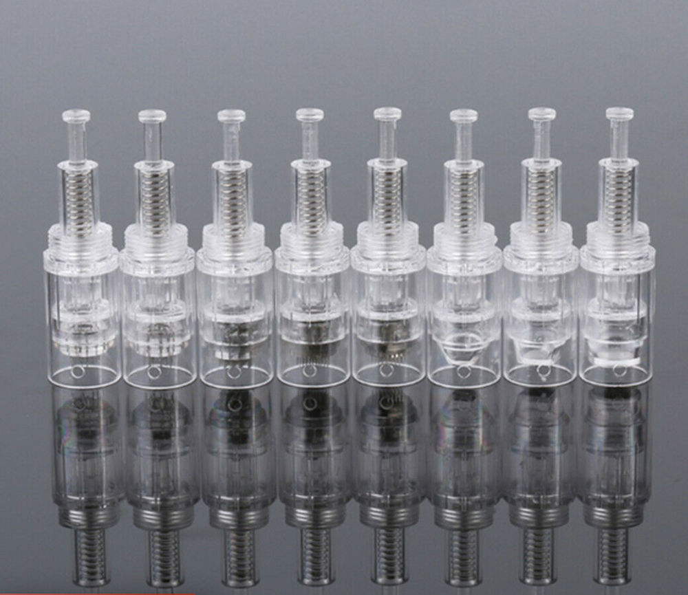 Rechargeable Electric Dr Pen Auto Microneedle System Set with Screw Cartridge Tips, or Replacement Needle Cartridges