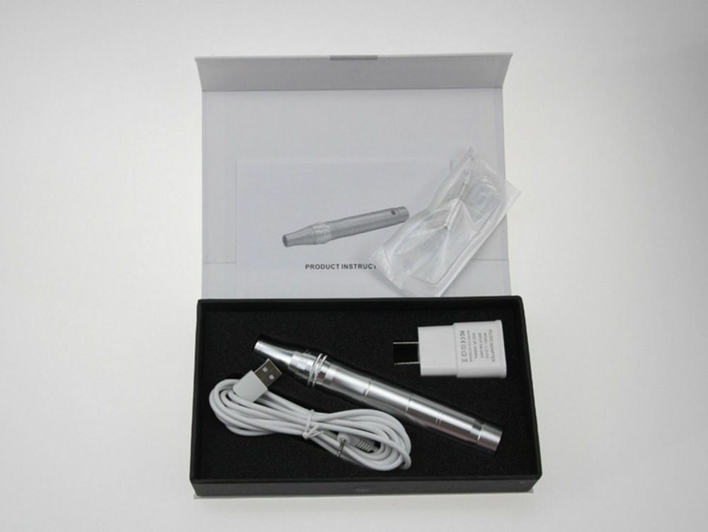 Rechargeable Electric Dr Pen Auto Microneedle System Set with Screw Cartridge Tips, or Replacement Needle Cartridges
