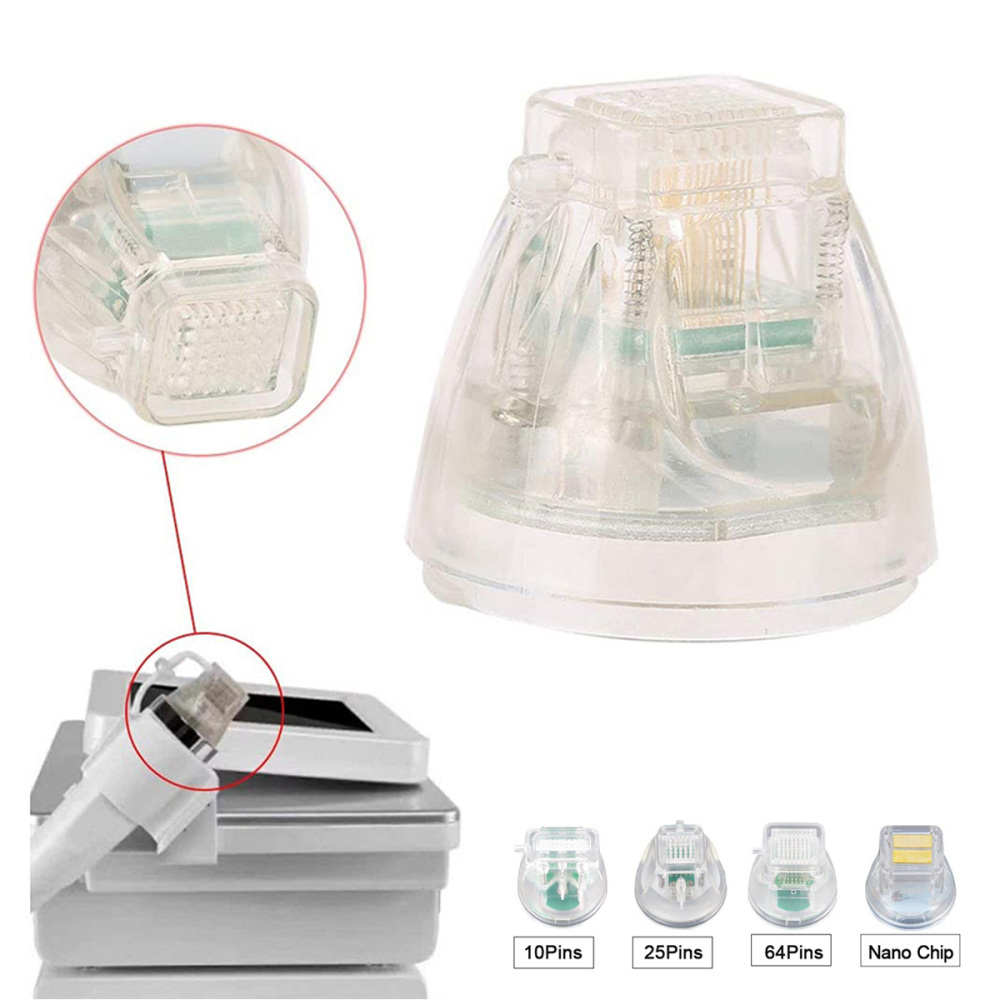 100pcs Insulated 10/25/64/nano Pins Replacement RF Microneedle Cartridges Skin Lifting Tighten Stretch Mark Scars Spots Removal