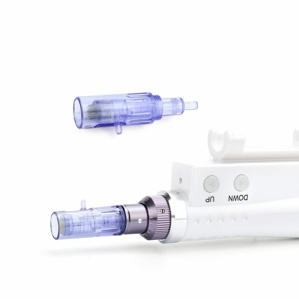 Price for 100pcs Replacement Needle Cartridge Tips for Mini Mesotherapy Meso Gun Derma Pen Micro Needle Stamp Anti Aging Facial Skin Care Beauty Machine