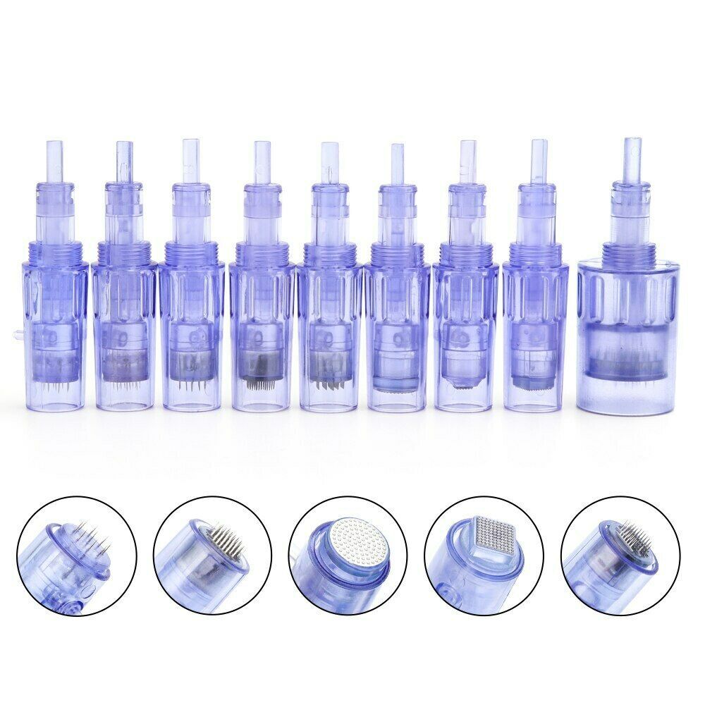 Price for 100pcs Replacement Needle Cartridge Tips for Mini Mesotherapy Meso Gun Derma Pen Micro Needle Stamp Anti Aging Facial Skin Care Beauty Machine