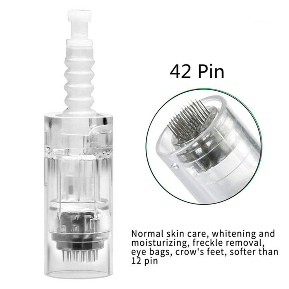 Wholesale Price 500pcs Microneedle Cartridges Tips 1/3/5/7/9/12/36/42/round nano Pins Head for Derma Pen N2 M5 M7 Dr.pen
