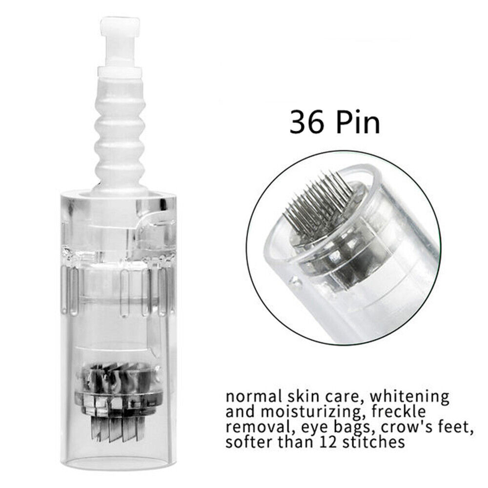 Wholesale Price 500pcs Microneedle Cartridges Tips 1/3/5/7/9/12/36/42/round nano Pins Head for Derma Pen N2 M5 M7 Dr.pen