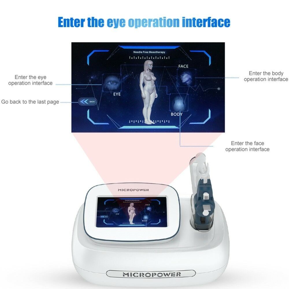 Portable Micropower Water Meso Gun Microneedles Fractional RF Beauty Machine Skin Care Rejuvenation