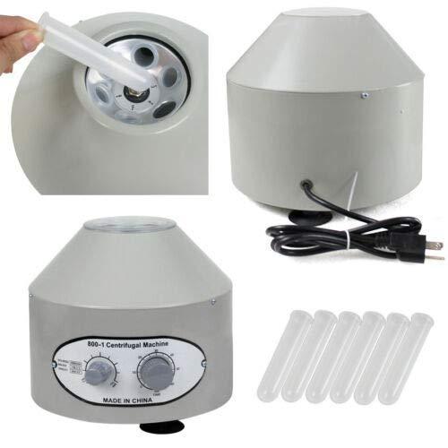 Portable Desktop Electric Centrifuge Machine Desktop Electric Lab Laboratory Medical Centrifuge Machine 4000rpm 1790xg with Timer and Speed Control 20 ml x 6 Tubes