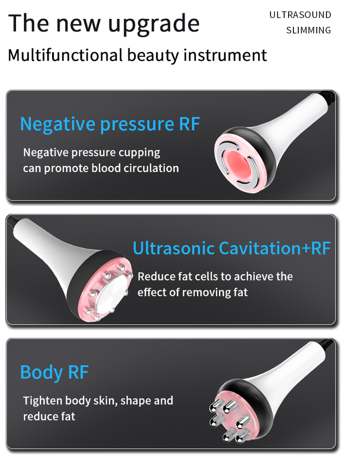 80k Cavitation Machine,Multifunction 6 in 1 80K Body Beauty Machine,for Wrinkle Remove,Professional Body Shaping Device for Belly Waist Legs Skin Firming